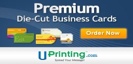 Giveaway 500 Die-Cut Business Cards from Uprinting