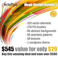 Mega Bundle from VectorPack.net available now for only $29 instead of $545