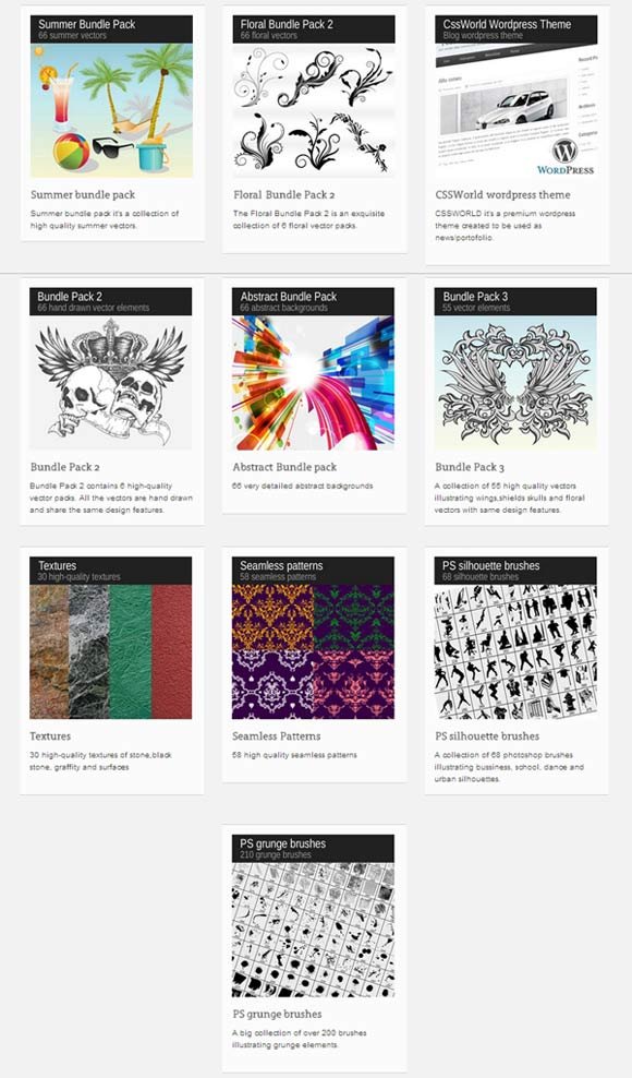 preview of vectorpack.net