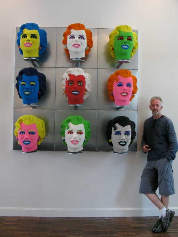 sculpture-matchheads and postcards