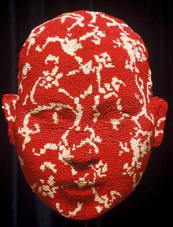sculpture-matchheads and postcards
