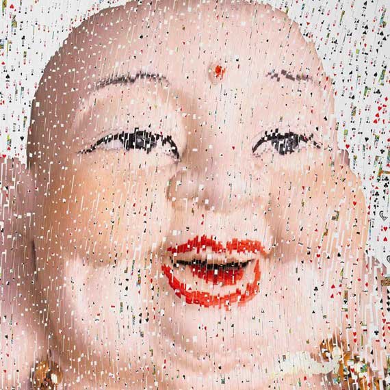 sculpture-matchheads and postcards