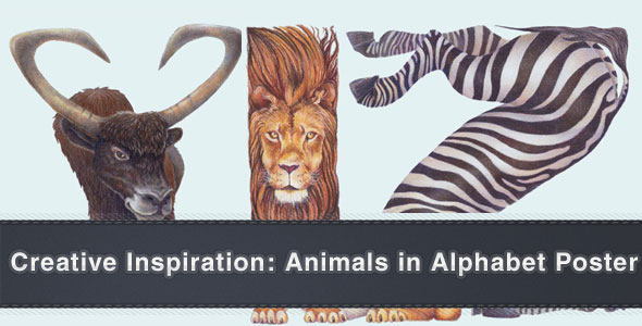 Creative vector Inspiration: Animals in Alphabetical Letters