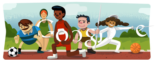 Today S Google Doodle Features Summer Olympics Logo