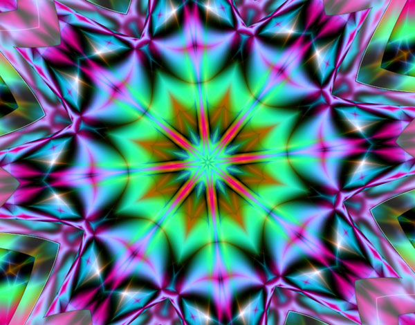 Colorful Kaleidoscope Abstract Design for Inspiration