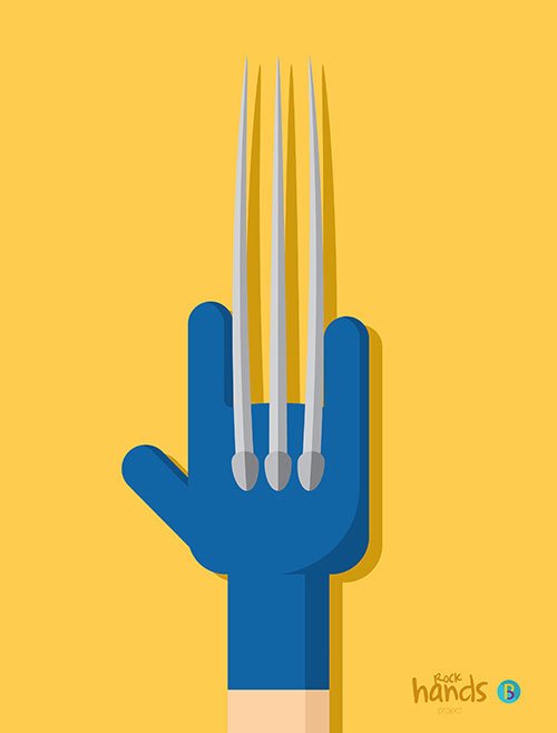 Super Heroes Rock Hands Project