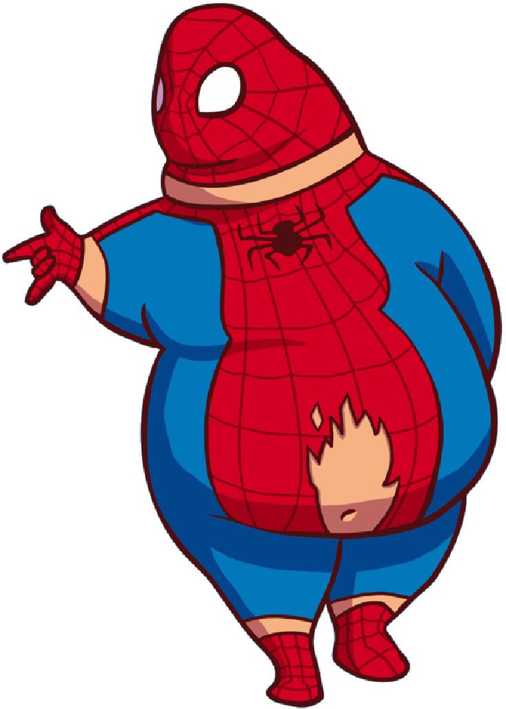 Inspiration: Favorite Superheroes Under Obesity by Junk Food 3 spiderman_fase-4