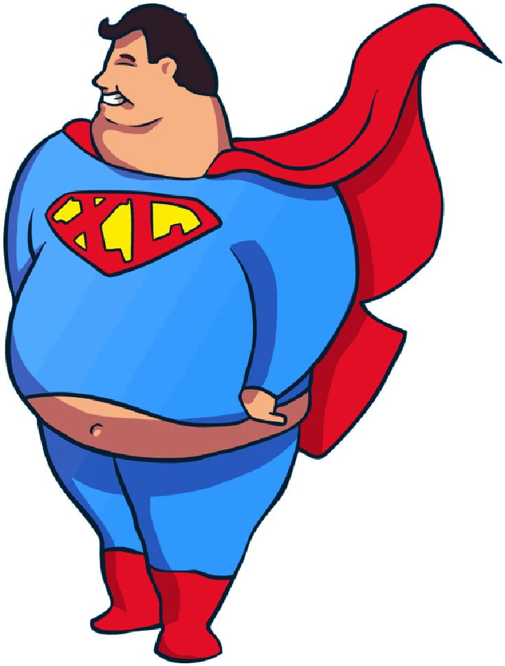 Inspiration: Favorite Superheroes Under Obesity by Junk Food 4 superman_fase-4