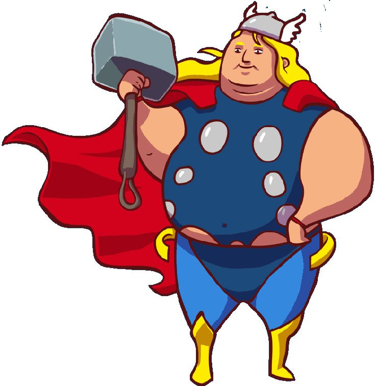 Inspiration: Favorite Superheroes Under Obesity by Junk Food 6 vecthor_fase-4