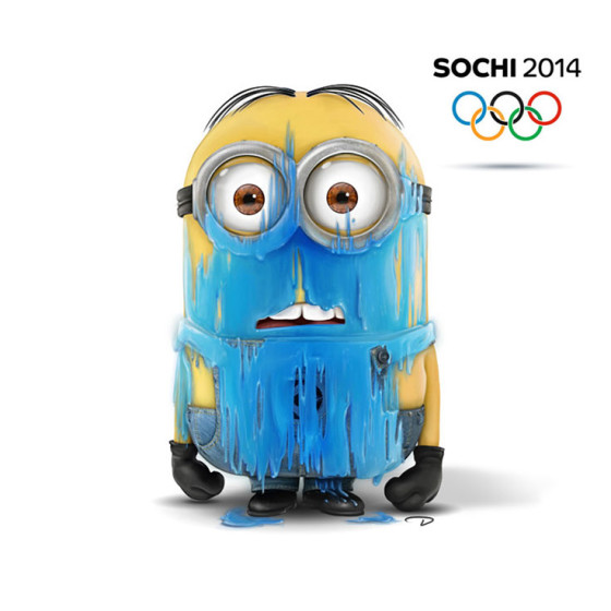 What If Minions Take Over Winter Olympics [Fun Illustration]