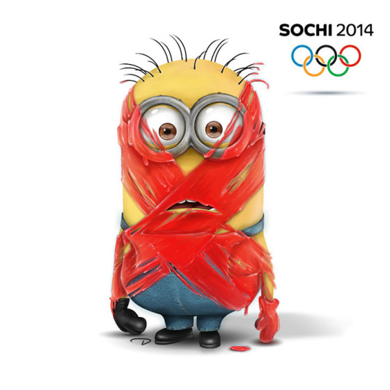 What If Minions Take Over Winter Olympics [Fun Illustration]