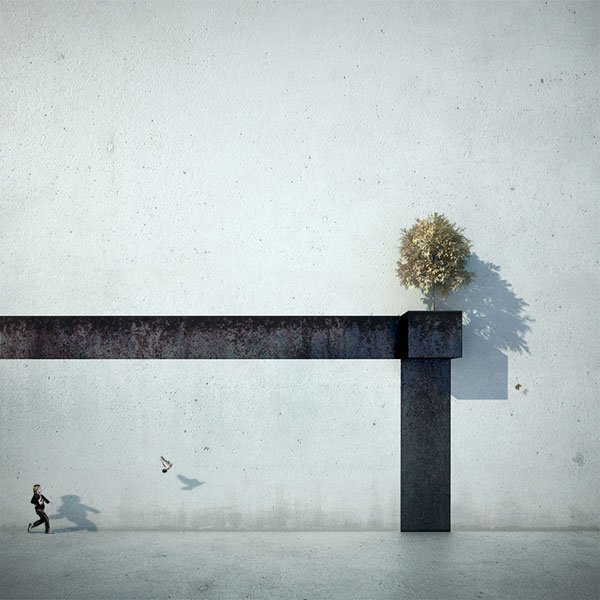 Architectural 3D Illustration - White Series 3 Hic-terminus-haeret