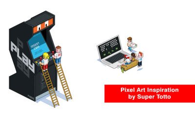 Pixel Art Characters Inspiration of Super Totto