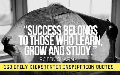 150 Daily Kickstarter Inspirational Quotes